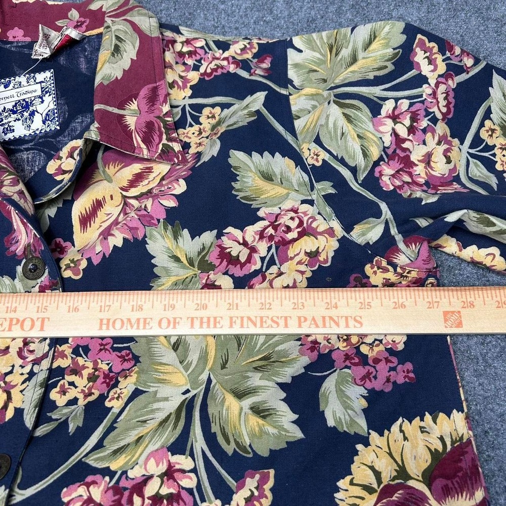 Vintage April Cornell Floral Button Jacket NWT Size Medium/Large - Picture 3 of 6